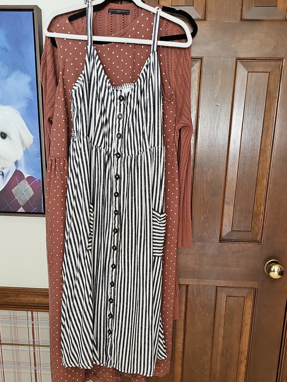 torrid Black and White Striped Button-Front Midi Dress